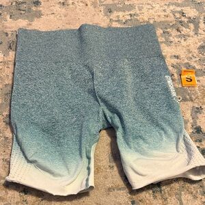 Gymshark Ombré Blue Shorts - Size Small